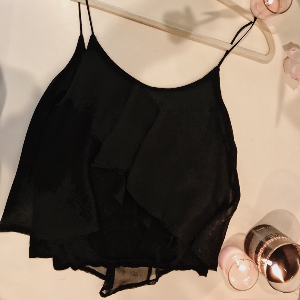 Urban Outfitters Black Flowy Tank Top